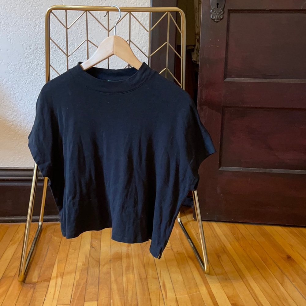 Mock Neck Crop Top